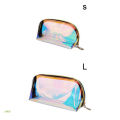 HAN Holographic Cosmetic Bag Transparent Makeup Case Pouch Toiletry Travel Organizer. 