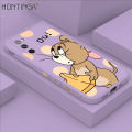 Hontinga for Samsung Galaxy S20 FE 4G / 5G Case Cat and Mouse Design Side Design Phone Case Square Edge Pattern Liquid Silicone Cases Full Cover Camera Shockproof Protective Case. 