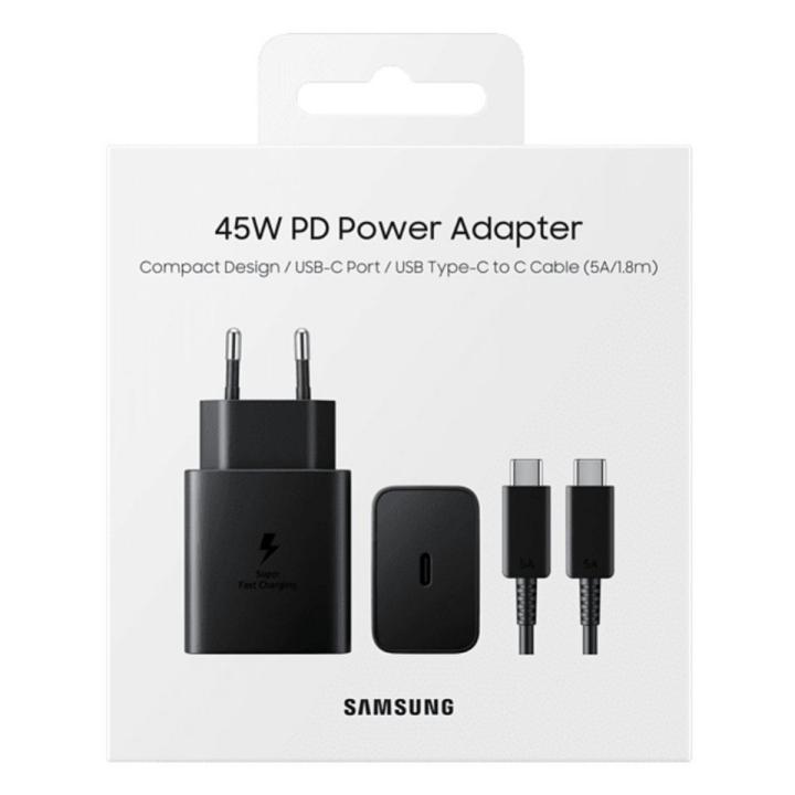 Original Samsung 45w Super Fast Charger With Type C To C Cable