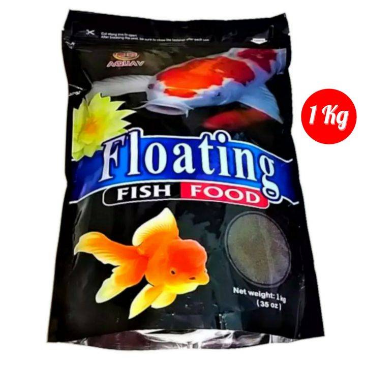 AquaV%20Floating%20Fish%20Food%20For%20Gold-Fish%20&%20Koi-Fish%201%20KG%20-%20Image%202