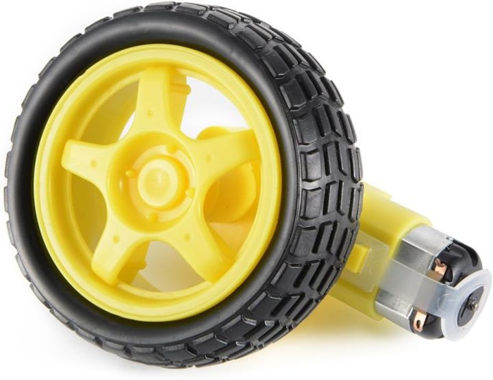 Yellow RC Car TT Gear Motor DC 6V-12V Robot Smart Robot Car Tyre Wheel Gear Motor Set DC