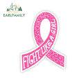 EARLFAMILY 13cm x 6.9cm For Fight Breast Cancer Car Stickers Bumper Decal Air Conditioner Surfboard Vinyl Material Decor. 