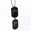 Men's Interesting Military Army Style 2 Dog Tags Chain Pendant Necklace. 