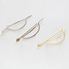 Women Hollow Out Geometric Elliptical Leaf Updo Hairpin Barrette Hair Accessory. 