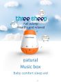 Three Sheep Baby Soother White Noise Sleep Sound Machine Portable Voice Sensor Cry Activated 6 Soothing Sounds. 