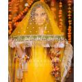 BABA KI RANI Mehndi Mayo mayon with Groom Name Customization Bridal Net Fancy Dupatta Wedding Nikah Party - RED - Fine Tailored Stitch Nikkah Duppatta For Shadi Qubool Hai Lace Dupata For Girls Women Traditional Embroidery Dupatta. 