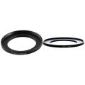 2 Pcs Metal Filter Step Up Ring Adapter for Camera, 40.5-52mm & 55-77mm. 