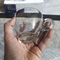 6 Pcs Transparent Glass Tea Cups Mugs 190ml. 