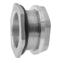 Water Tank Connector Water Pipe Connector Adapter Bulkhead Fitting SUS304 Stainless Steel Thru-Bulk Fitting for Rain Barrels,Aquariums 1.2inch. 