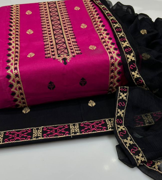 GDF Summer Season 3-Piece Women’s Dress Set | Cotton Shirt with Cross ...