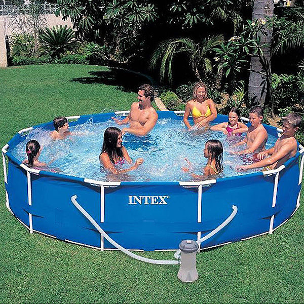 Intex Metal Frame Swimming Pool With With Filter 12Feet x 30Inch