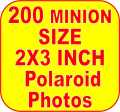 20 Polaroid Pictures, Custom Polaroid Pictures, Mobile Back Cover Polaroids, Photo Prints, for Home, Party Decoration, Minion Size 2x3 inch - PARI SHOP. 