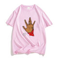 Blood Gang Hand Symbol Tee-shirt 100% Cotton Short Sleeve Men/Women Summer Breathable T Shirt Loose Comfortable Clothes. 