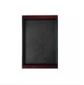 Plastic Fast Food Tray Restaurant Serving Trays For Tea Cake Kitchen Bar Dinnerware European Hotel Long Plate Black Set of 4 Pcs. 