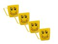Mishbeeka Cute Emoji Yellow Smiley Face Coffee/Tea Mug - Perfect Gift for Family and Friends-PLASTIC MUG. 