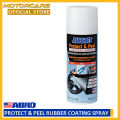 Abro Protect & Peel Rubber Coating Spray White for car - Abro Made in USA. 