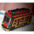 7 inches Miniature W-11 bus Model, Decorative miniature truck, home decoration / Handicraft / Handmade / Hand Painted / Vip's Creation. 