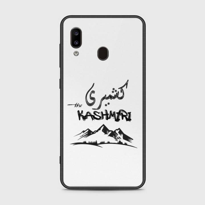 Samsung Galaxy A20 Cover - SkinLee HQ Infinity Glass Case (Soft) - Caste Name Kashmiri Customized Cover - SKINLEE-680-1-573-292