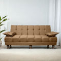 3 seater sofa combed in important jute fabric new design sofa combed. 