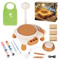 Kids DIY Mini Electric Pottery Wheel Ceramic Machine Clay Work Tool Studio Kit. 