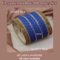 Jewellery for girls Stylish Matt Doted Bangles Kara Set | For Girls and Ladies| Casual and Formal | all sizes in all colors available. 