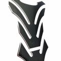 AKE - AK-15 Motorcycle Fuel Tank Pad Black with Silver Dotted Outline Motorcycle decals sticker. 
