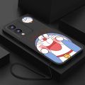 Vivo Y17s Cute Lucky Doraemon Phone Cover Liquid Silicon Case Shockproof Casing. 