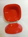 Custom Square Red Melamine Dinnerware Set | Loose Double Glaze Melamine Dinner Set In Red Color | Choose The Items What You Need. 