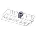 Sponge Holder for Kitchen Stainless Steel Faucet Rack Adjustable Sink Caddy Organizer Soap Drainer Bathroom Accessories. 
