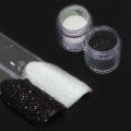 1 bottle Black White Shinning Dazzling Nail Glitter Powder Gel Polish Holographic Pigment Nail Art Dust Manicure Decor CH26/48-1. 