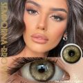 Semporna Brown Color Contact Lenses With Container And Free water Kit | Eye Lens For Girls | Color And Disposable Lenses. 