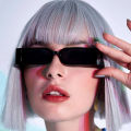 Rectangle Frame Fashion Sunglasses Punk Vintage Design Black Shades Future Fashion Glasses Luxury For Men Women. 