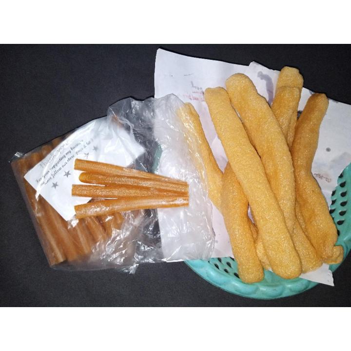 Big Pipe Papad Snacks ( 250g ) Uncooked Pipe Papar Snacks / Kachay Papar Fry / Eating Item Snacks