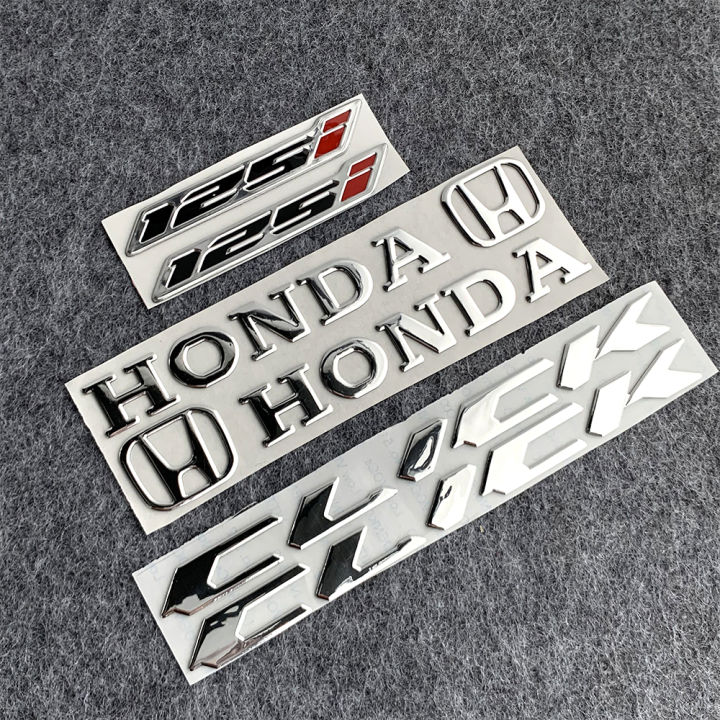 1 Set 3D Soft Glue Honda Logo Sticker Motorcycle Logo HONDA Click 125i 150i Logo Sticker
