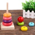 Melissa & Doug Rainbow Stacker Wooden Ring Educational Toy - Wooden Rainbow Stacking Rings Baby Toy, Stacker Toys For Infants And Toddlers /colour and size recoginition. 