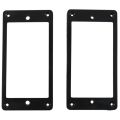2Pcs Flat Humbucker Pickup Mounting Ring Frame with Guitar / Bass Cylinder Flush Mount Output Jack. 