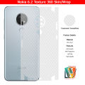 Nokia 6.2 Skin / Wrap 360 Protection Carbon fiber/ Matte/ Transparent/ Leather Back And Sides Included Camera Skin. 