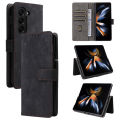 Vantime for Samsung Galaxy Z Fold6 PU Leather Wallet Case RFID Blocking Card Holder Flip Stand Shockproof Cover. 