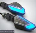 High Quality imported BLUE DRL indicators for motorcycle bike DRL Light 2pcs. 