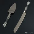 2 Pcs Stainless Steel Cake Knife And Server Set. 