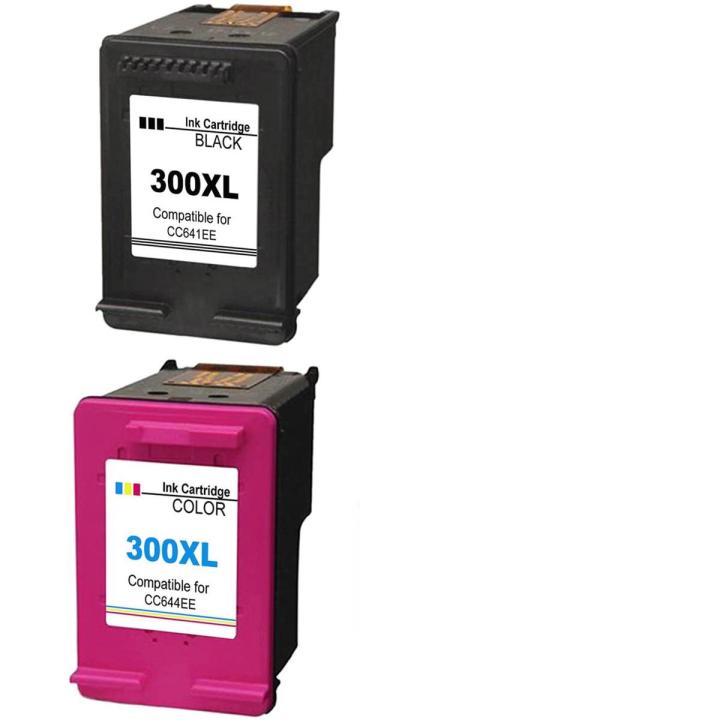 Kyansin Remanufactured 300 300XL Ink Cartridges High Yield 300 XL (CC641EE & CC644EE) Compatible with HP DeskJet D1660/D2660/D5560/F2480/F4280 HP PhotoSmart C4680/C4780 (1 Black,1 Tri-colour)