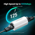 Ugreen RJ45 Ethernet Adapter 8P8C Female to Female Anti-Thunder Rj45 Connector Network Extension Cable Adapter Ethernet Cable. 
