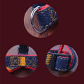 PET Denim Style Dog Leash Harness Set Nylon Adjustable Collar Vest Retractable PS503 PS-LH. 