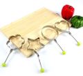 Fried Egg Cooking Mold Shaper 4 Pcs Stainless Steel Kitchen Pan cake Mould Ring. 
