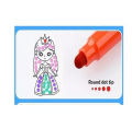 Wave Point Color Pen - 12 Color Watercolor Pen Set, Comfortable Ergonomic Design, Vibrant Water-Based Ink, Suitable for Art, Journaling, Writing & Drawing. 