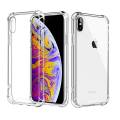 iPhone X, XS Soft Shockproof Jelly Back Cover Transparent Flexible TPU Case, Scratch-Resistant, Slim Fit, Clear Design. 