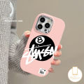 Trendy Brand Stussy Soft Case For Redmi 10A 13C 12 9A 10C 9 12C 9T 9C Note 13 11 12 10 11s 9 8 10s Pro Max Poco X3 Nfc M3 X6 Pro Mi 11 Lite Luxury Metal Lens Candy Color Cover. 