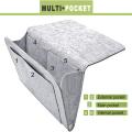 Bedside Storage Bag Pouch Bed Desk Bag Sofa TV Hanging Caddy Couch Storage Organizer Bed Holder Pockets 1pc Felt. 
