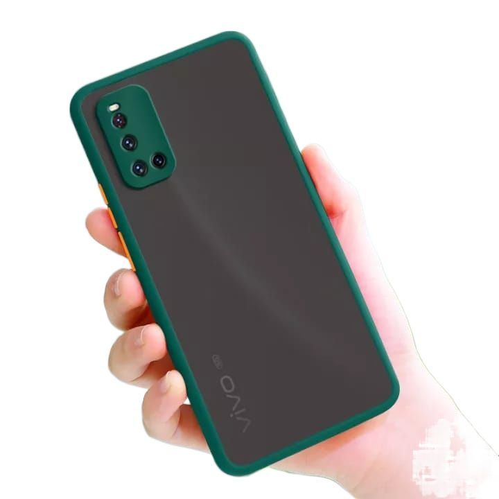For Vivo V19 High Quality Matte PC Back Soft TPU Frame