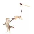 Playing Stick With Bell For Cat & Puppy. 